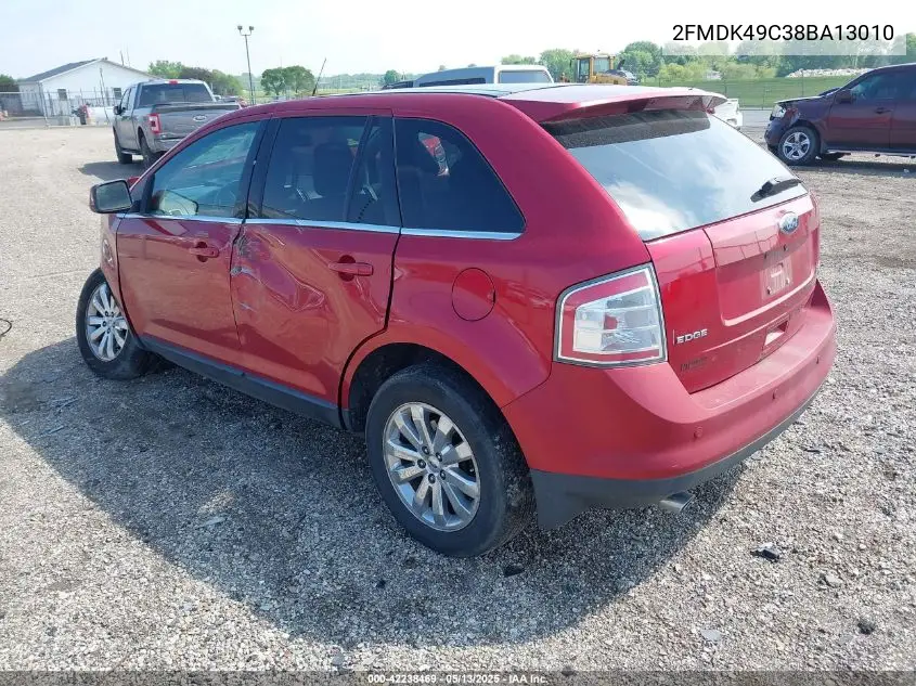 2008 Ford Edge Limited VIN: 2FMDK49C38BA13010 Lot: 42238469