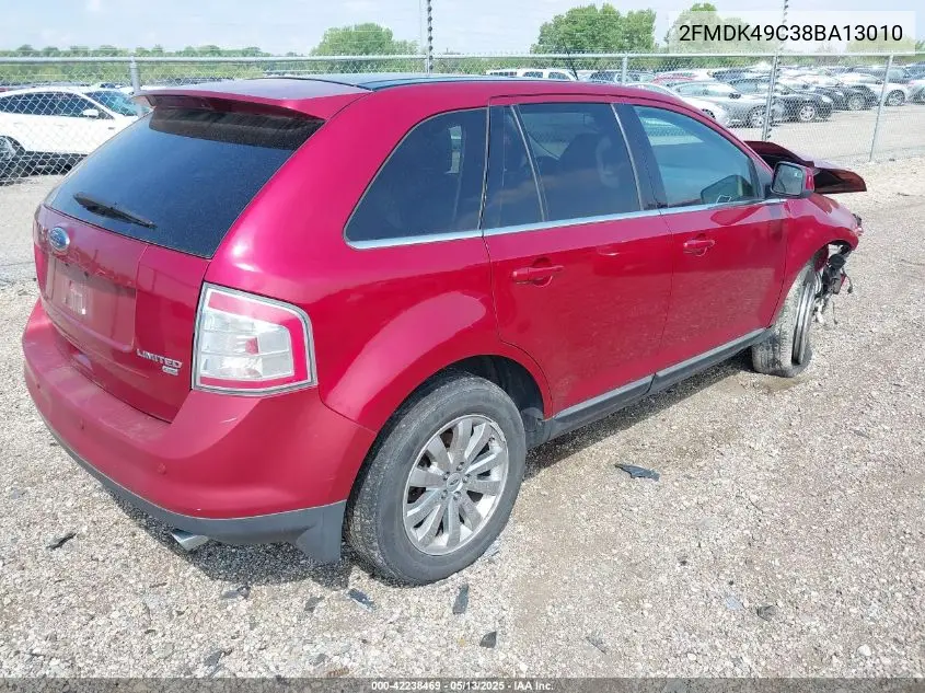 2008 Ford Edge Limited VIN: 2FMDK49C38BA13010 Lot: 42238469