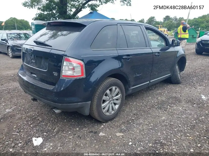 2008 Ford Edge Sel VIN: 2FMDK48C28BA60157 Lot: 42594542