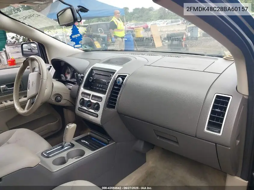 2008 Ford Edge Sel VIN: 2FMDK48C28BA60157 Lot: 42594542