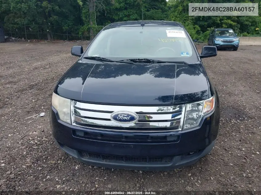 2008 Ford Edge Sel VIN: 2FMDK48C28BA60157 Lot: 42594542