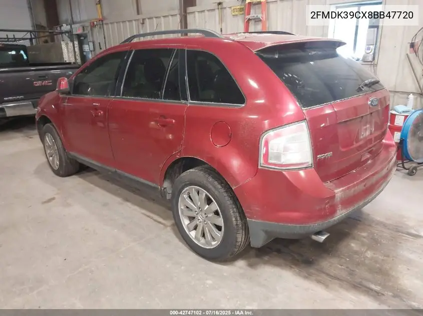 2008 Ford Edge Limited VIN: 2FMDK39CX8BB47720 Lot: 42747102
