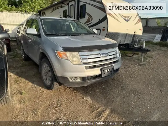 2009 Ford Edge Sel VIN: 2FMDK38CX9BA33090 Lot: 20216473