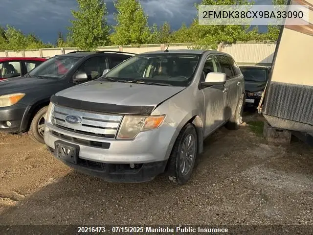 2009 Ford Edge Sel VIN: 2FMDK38CX9BA33090 Lot: 20216473