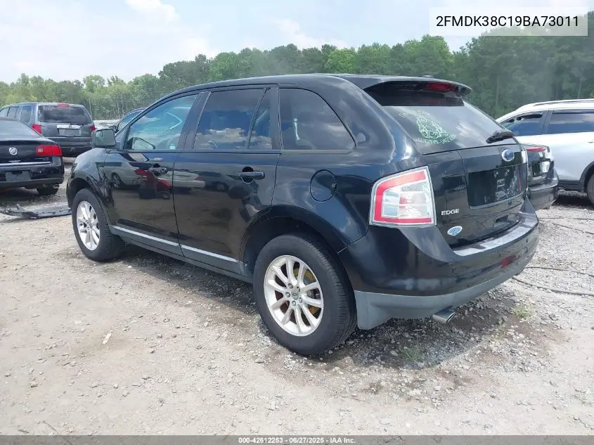 2009 Ford Edge Sel VIN: 2FMDK38C19BA73011 Lot: 42612253