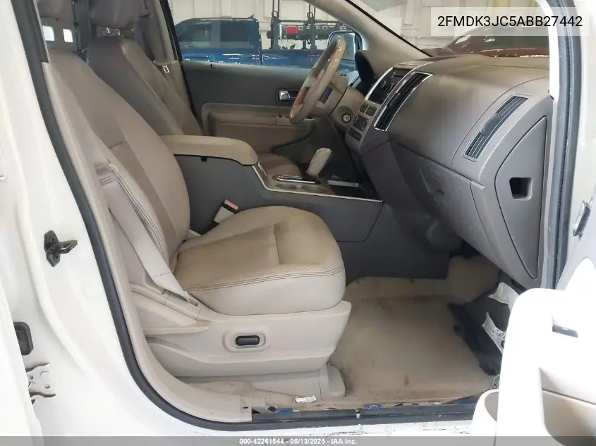 2010 Ford Edge Sel VIN: 2FMDK3JC5ABB27442 Lot: 42261544