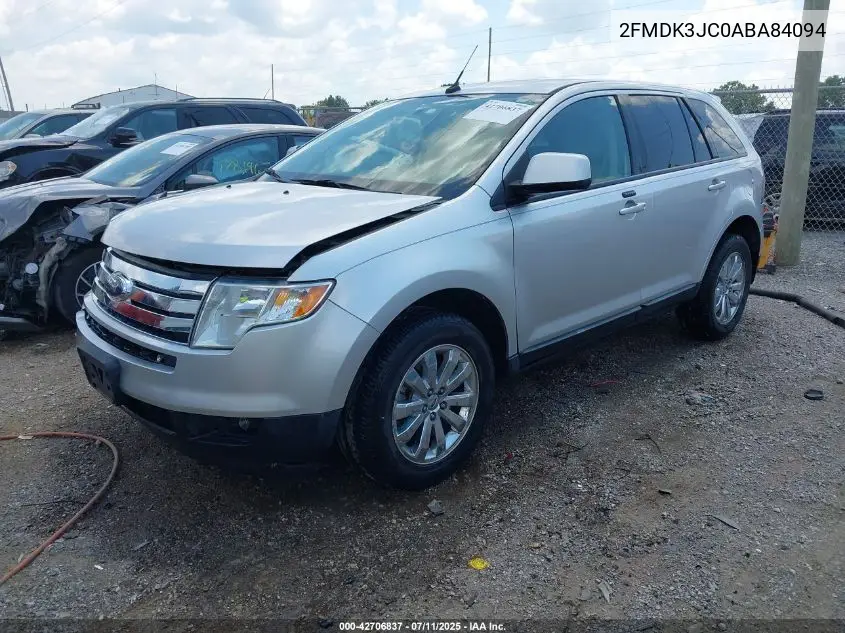 2010 Ford Edge Sel VIN: 2FMDK3JC0ABA84094 Lot: 42706837