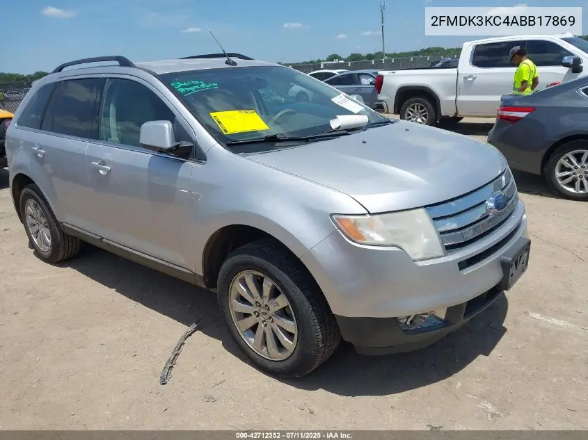 2010 Ford Edge Limited VIN: 2FMDK3KC4ABB17869 Lot: 42712352