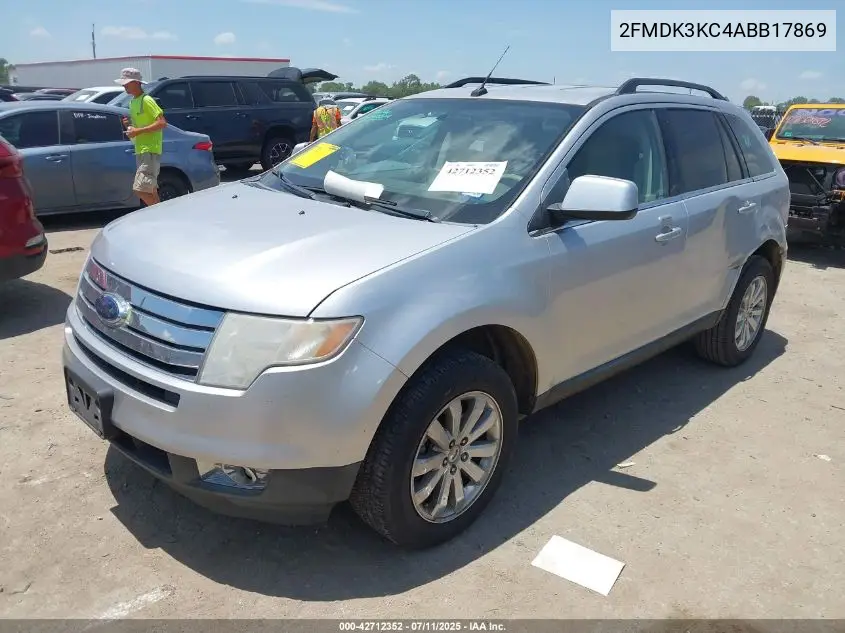 2010 Ford Edge Limited VIN: 2FMDK3KC4ABB17869 Lot: 42712352