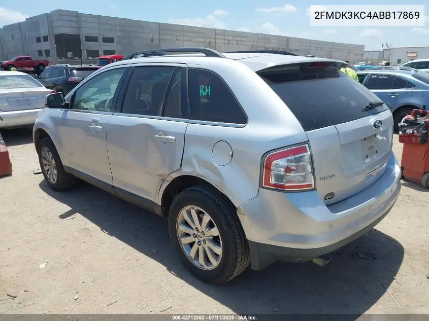 2010 Ford Edge Limited VIN: 2FMDK3KC4ABB17869 Lot: 42712352