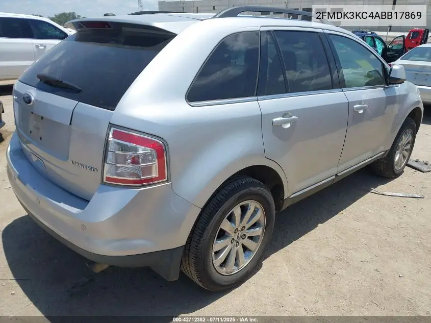 2010 Ford Edge Limited VIN: 2FMDK3KC4ABB17869 Lot: 42712352