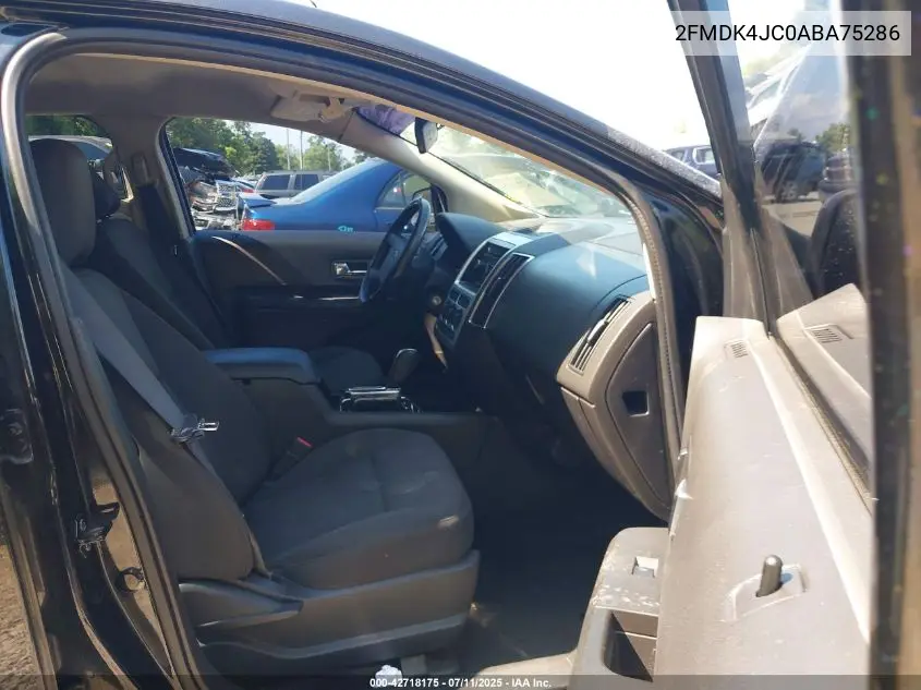 2010 Ford Edge Sel VIN: 2FMDK4JC0ABA75286 Lot: 42718175