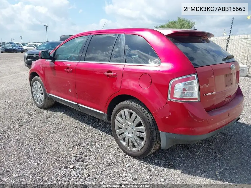 2010 Ford Edge Limited VIN: 2FMDK3KC7ABB15663 Lot: 42723262