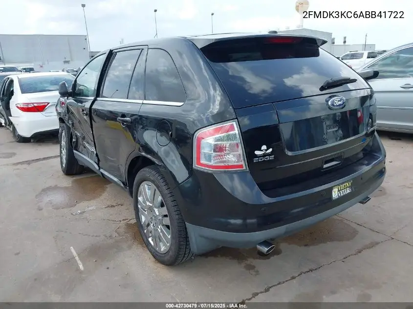 2010 Ford Edge Limited VIN: 2FMDK3KC6ABB41722 Lot: 42730479