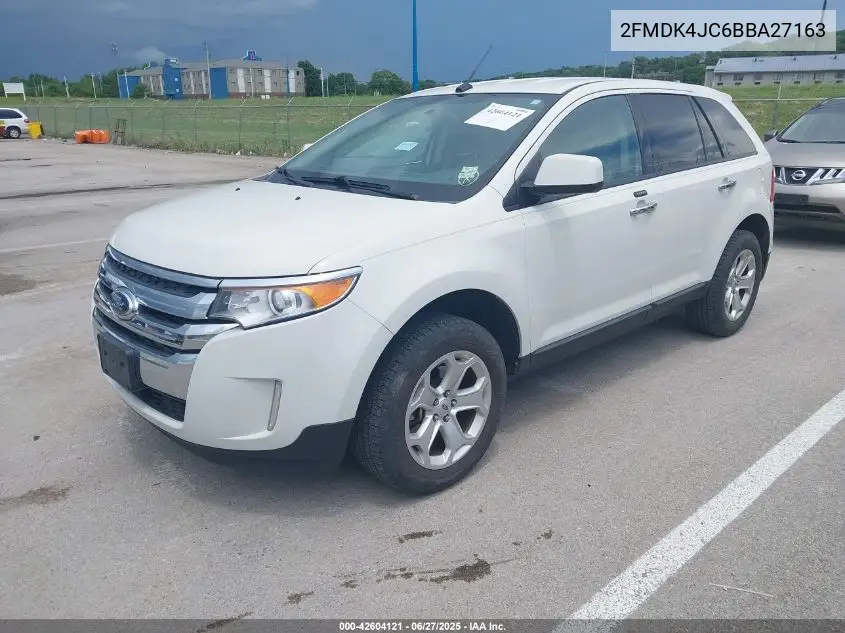 2011 Ford Edge Sel VIN: 2FMDK4JC6BBA27163 Lot: 42604121