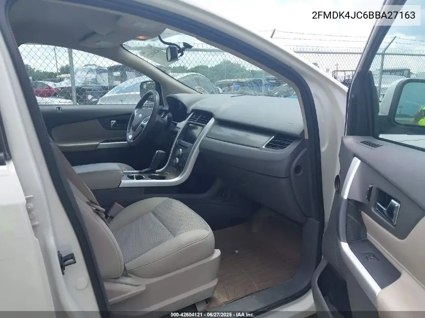 2011 Ford Edge Sel VIN: 2FMDK4JC6BBA27163 Lot: 42604121