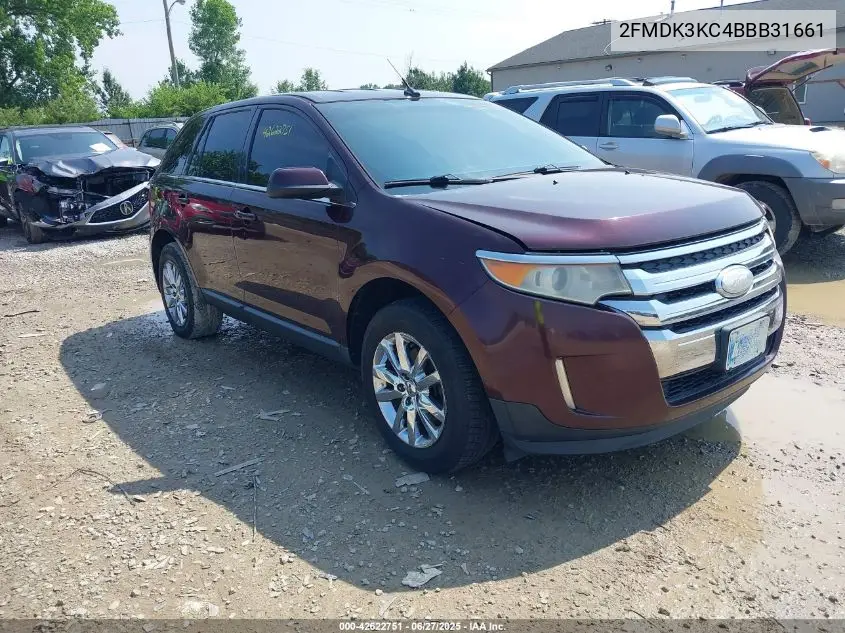 2011 Ford Edge Limited VIN: 2FMDK3KC4BBB31661 Lot: 42622751