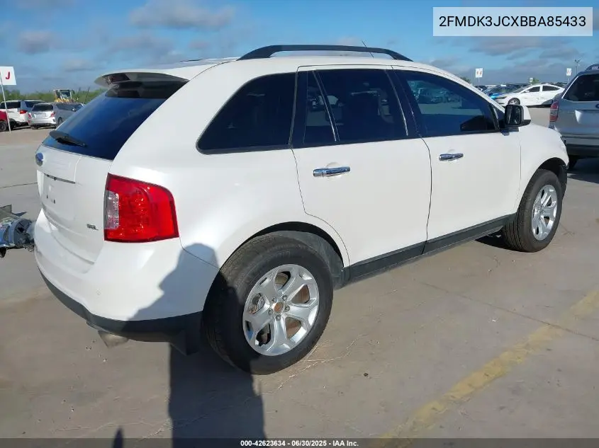 2011 Ford Edge Sel VIN: 2FMDK3JCXBBA85433 Lot: 42623634