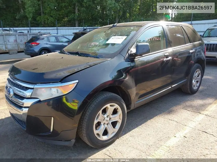 2011 Ford Edge Sel VIN: 2FMDK4JC1BBA26597 Lot: 42739651