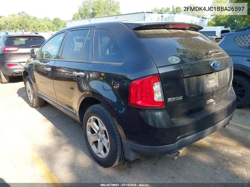 2011 Ford Edge Sel VIN: 2FMDK4JC1BBA26597 Lot: 42739651