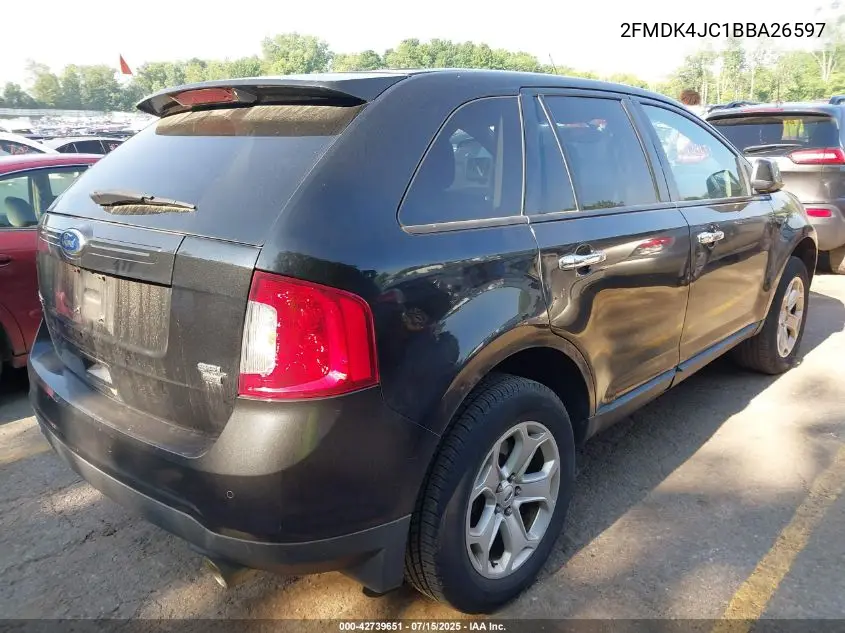 2011 Ford Edge Sel VIN: 2FMDK4JC1BBA26597 Lot: 42739651