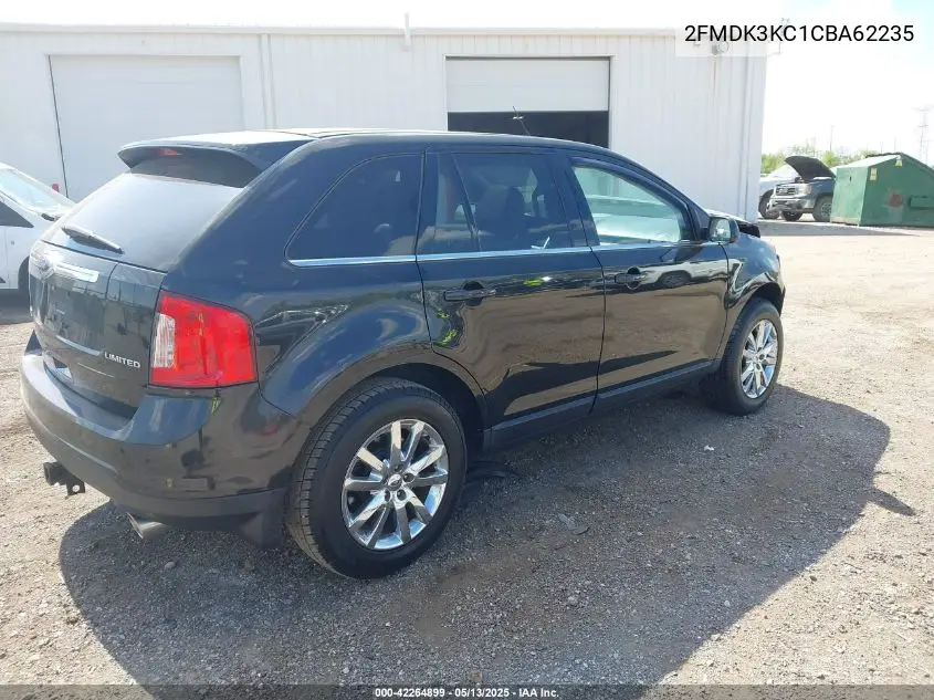 2012 Ford Edge Limited VIN: 2FMDK3KC1CBA62235 Lot: 42264899