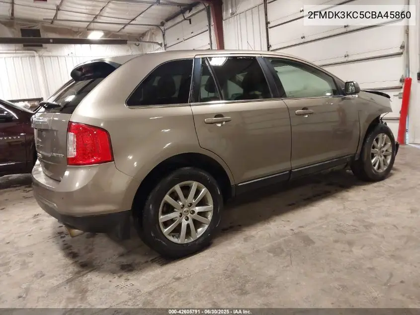 2012 Ford Edge Limited VIN: 2FMDK3KC5CBA45860 Lot: 42605791