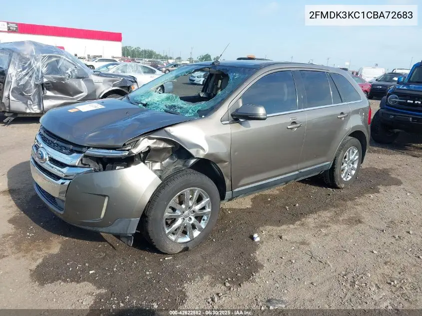 2012 Ford Edge Limited VIN: 2FMDK3KC1CBA72683 Lot: 42622582