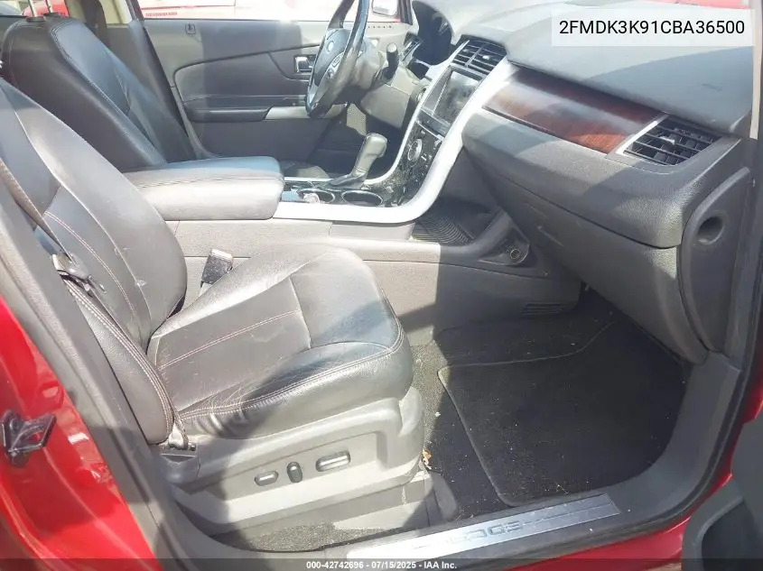 2012 Ford Edge Limited VIN: 2FMDK3K91CBA36500 Lot: 42742696