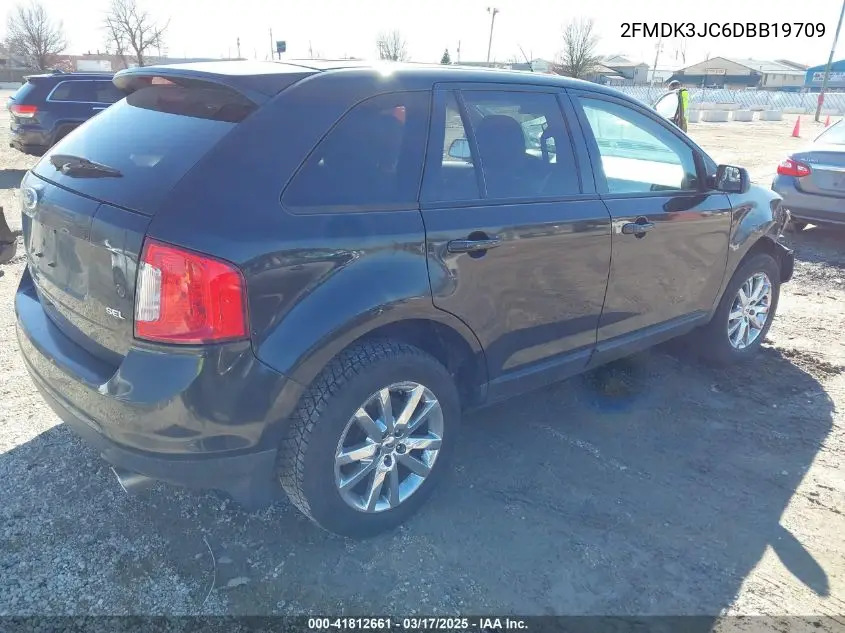 2013 Ford Edge Sel VIN: 2FMDK3JC6DBB19709 Lot: 41812661