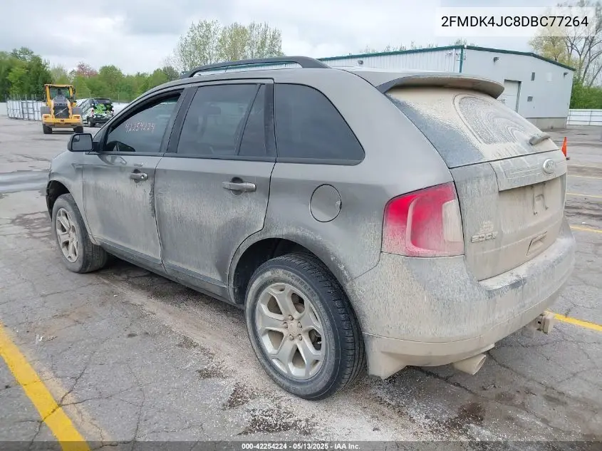 2013 Ford Edge Sel VIN: 2FMDK4JC8DBC77264 Lot: 42254224