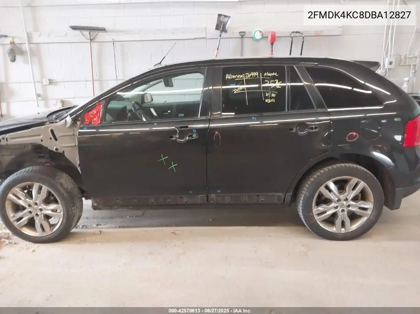 2013 Ford Edge Limited VIN: 2FMDK4KC8DBA12827 Lot: 42570613