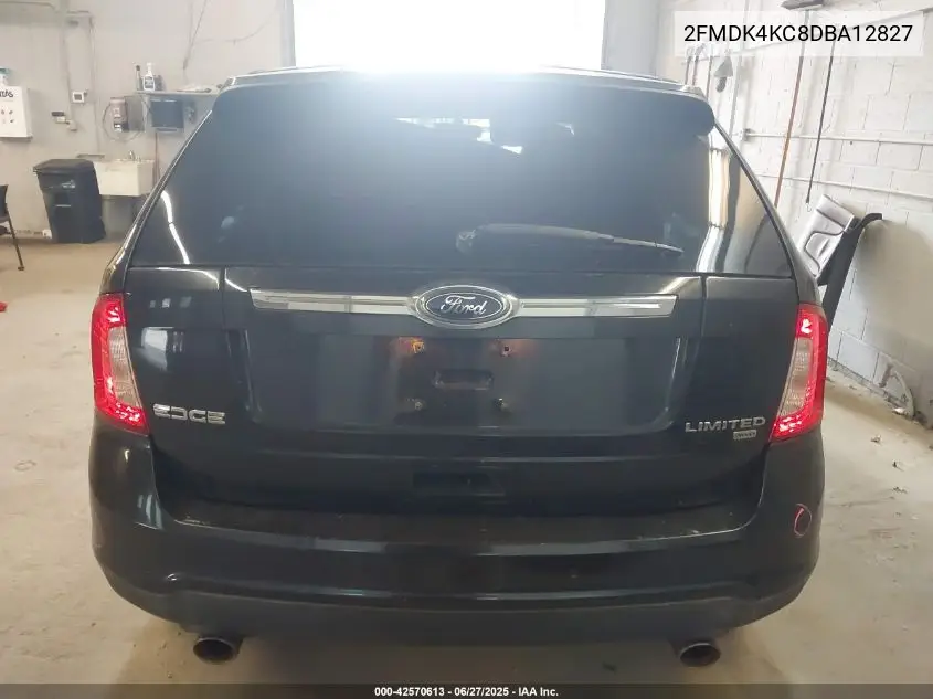 2013 Ford Edge Limited VIN: 2FMDK4KC8DBA12827 Lot: 42570613