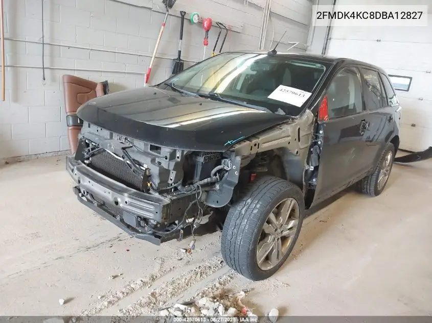 2013 Ford Edge Limited VIN: 2FMDK4KC8DBA12827 Lot: 42570613