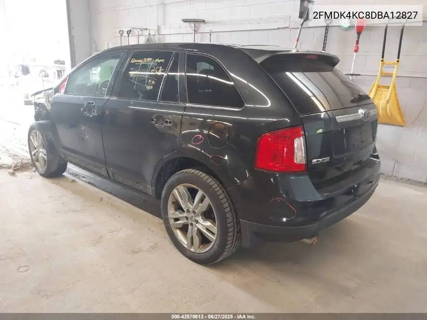 2013 Ford Edge Limited VIN: 2FMDK4KC8DBA12827 Lot: 42570613