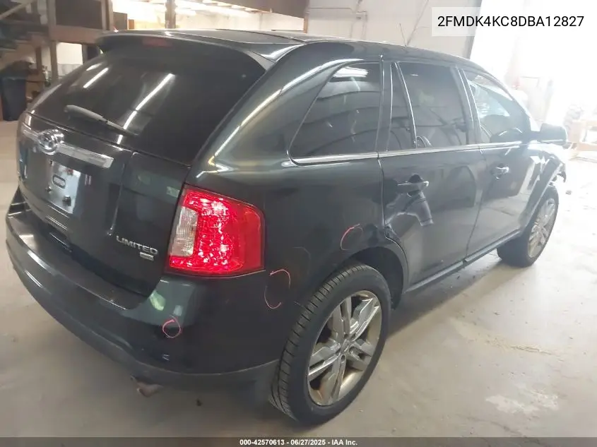 2013 Ford Edge Limited VIN: 2FMDK4KC8DBA12827 Lot: 42570613