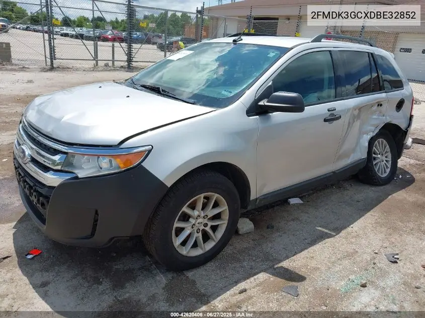 2013 Ford Edge Se VIN: 2FMDK3GCXDBE32852 Lot: 42620406