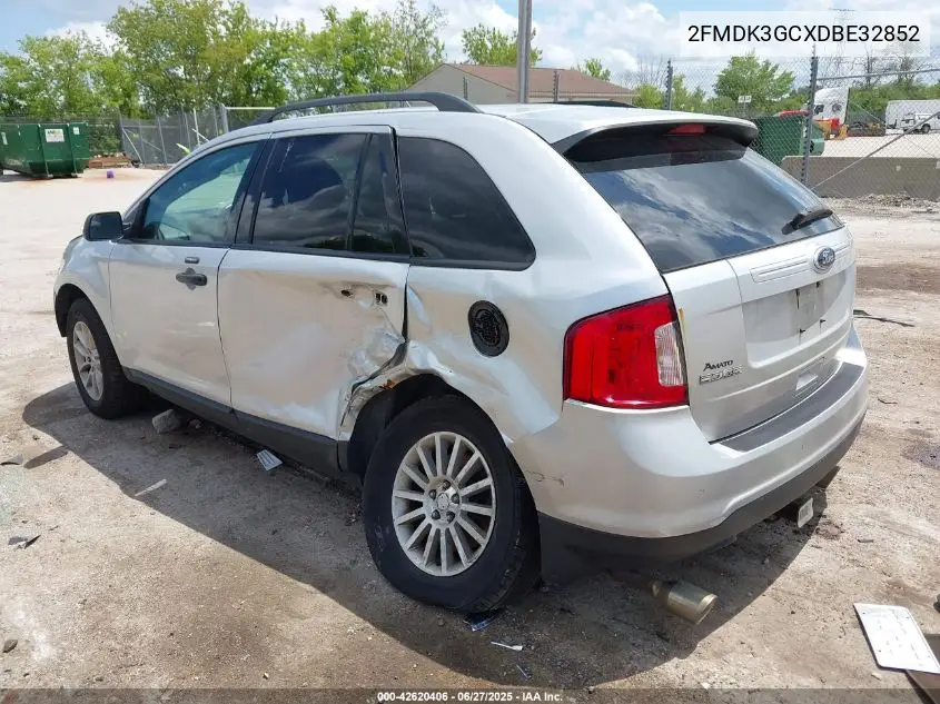 2013 Ford Edge Se VIN: 2FMDK3GCXDBE32852 Lot: 42620406