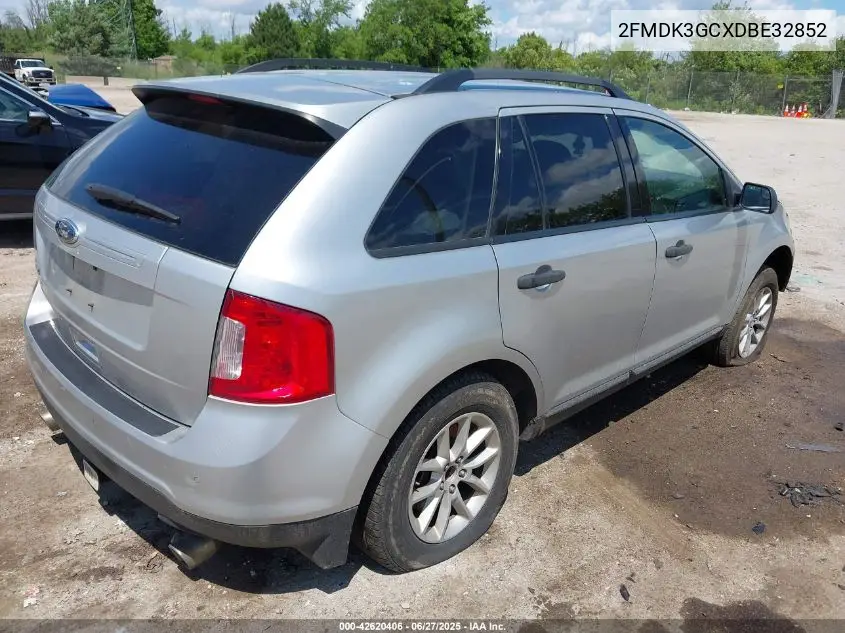 2013 Ford Edge Se VIN: 2FMDK3GCXDBE32852 Lot: 42620406