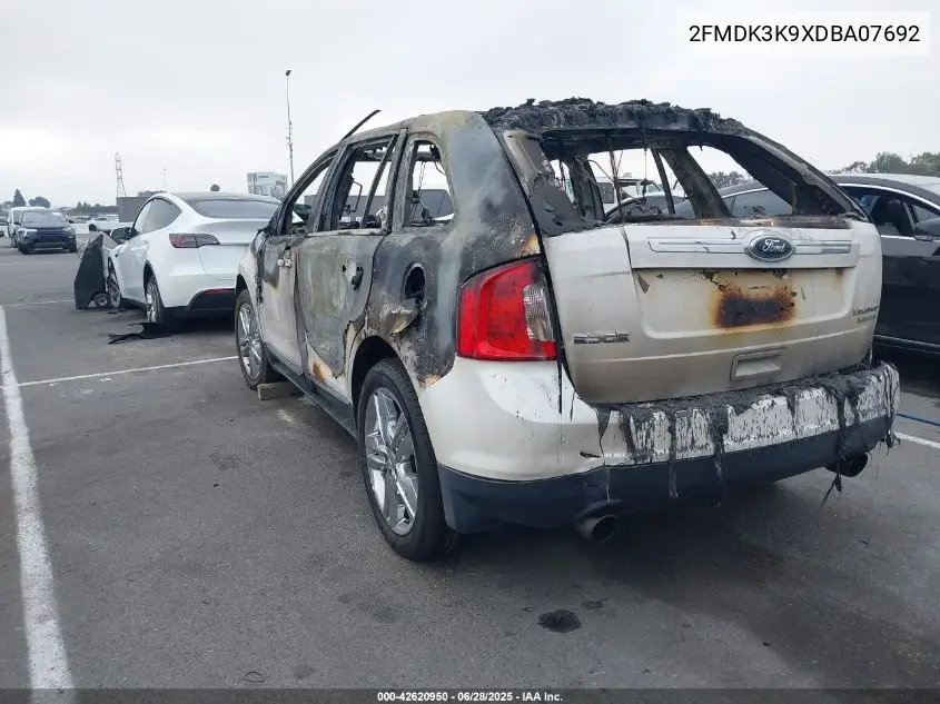 2013 Ford Edge Limited VIN: 2FMDK3K9XDBA07692 Lot: 42620950