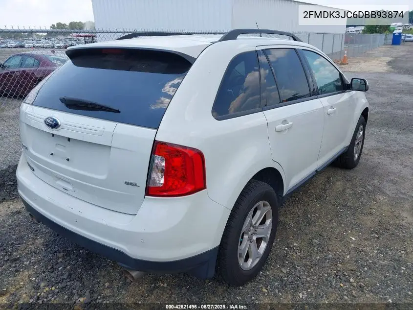 2013 Ford Edge Sel VIN: 2FMDK3JC6DBB93874 Lot: 42621496