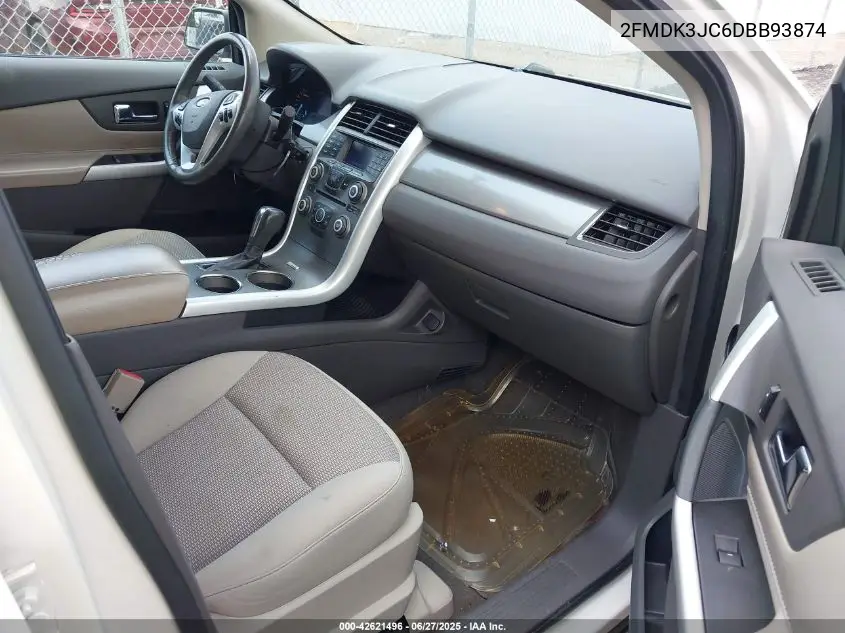 2013 Ford Edge Sel VIN: 2FMDK3JC6DBB93874 Lot: 42621496