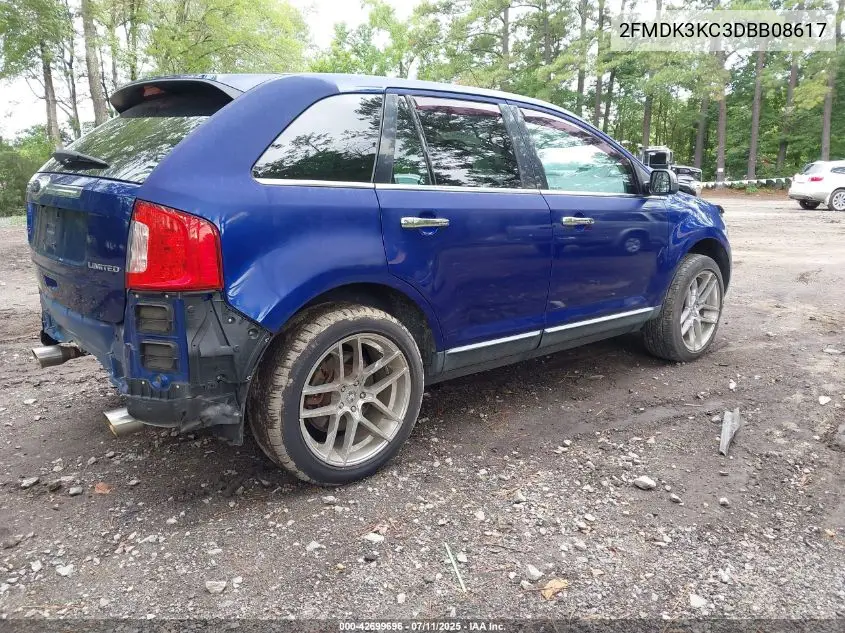 2013 Ford Edge Limited VIN: 2FMDK3KC3DBB08617 Lot: 42699696