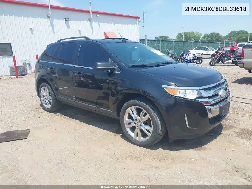 2013 Ford Edge Limited VIN: 2FMDK3KC8DBE33618 Lot: 42706477