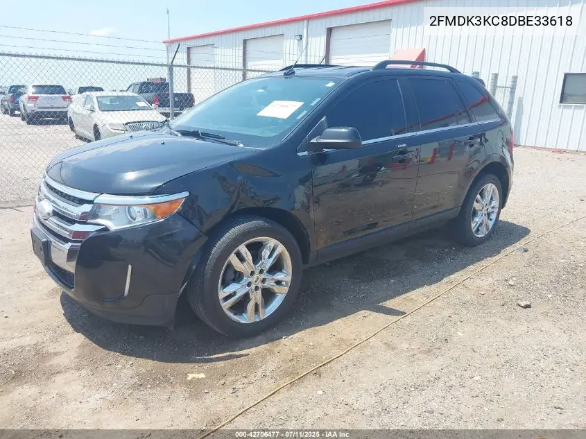 2013 Ford Edge Limited VIN: 2FMDK3KC8DBE33618 Lot: 42706477