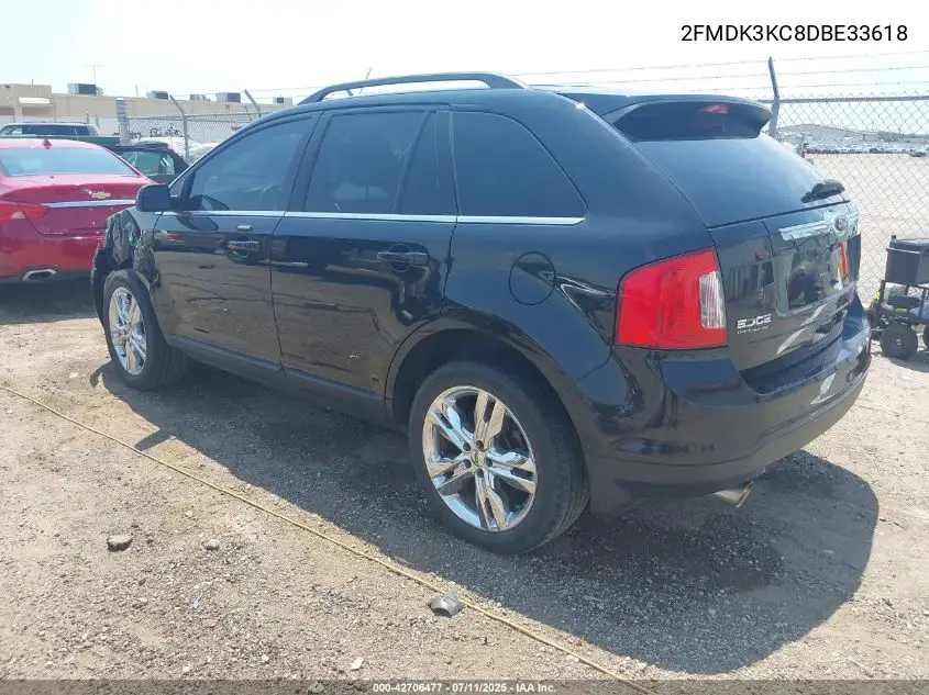 2013 Ford Edge Limited VIN: 2FMDK3KC8DBE33618 Lot: 42706477