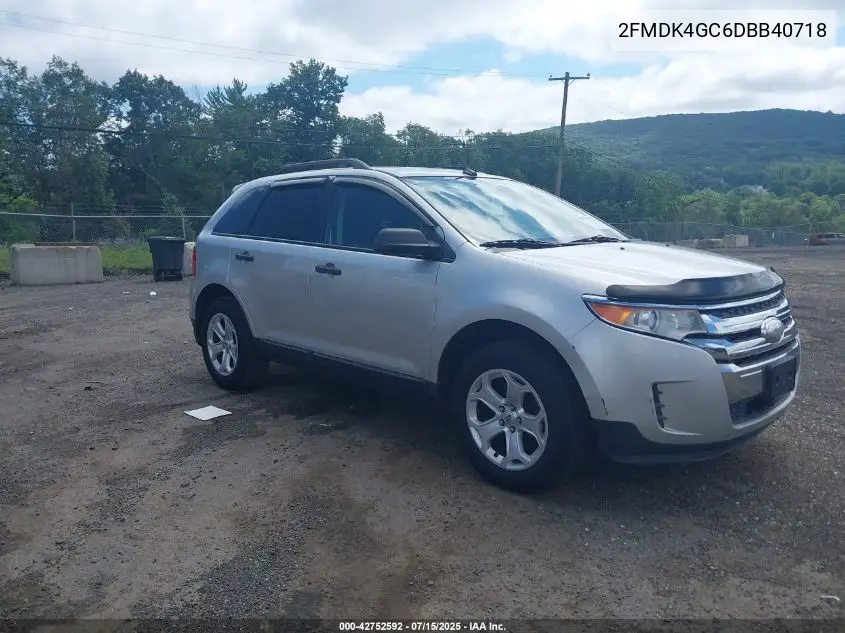 2013 Ford Edge Se VIN: 2FMDK4GC6DBB40718 Lot: 42752592