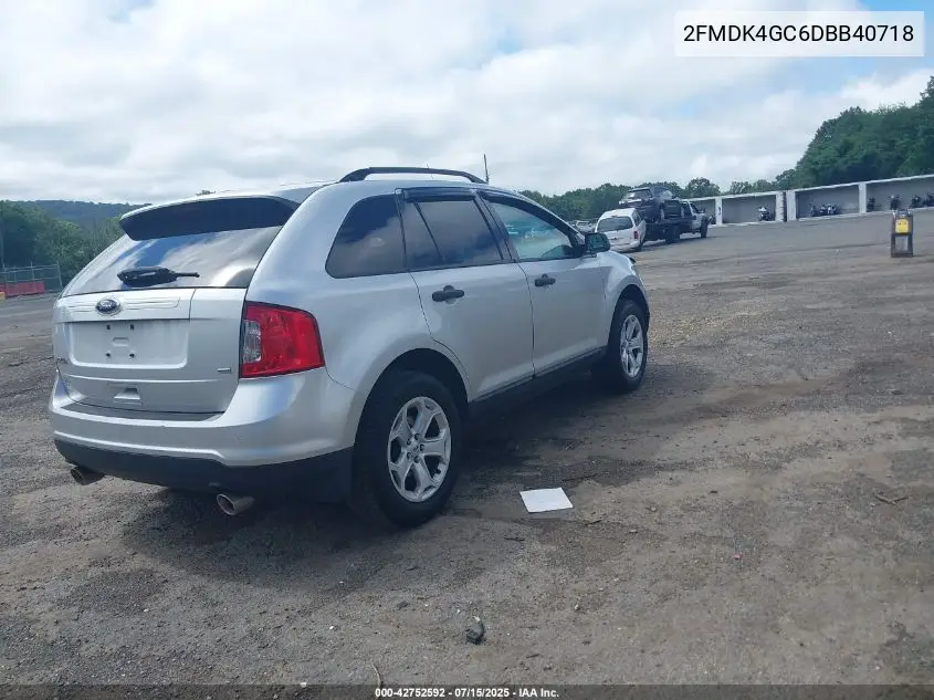 2013 Ford Edge Se VIN: 2FMDK4GC6DBB40718 Lot: 42752592