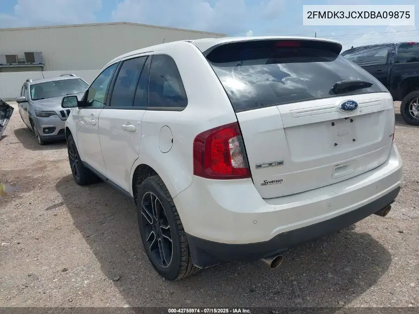 2013 Ford Edge Sel VIN: 2FMDK3JCXDBA09875 Lot: 42755974