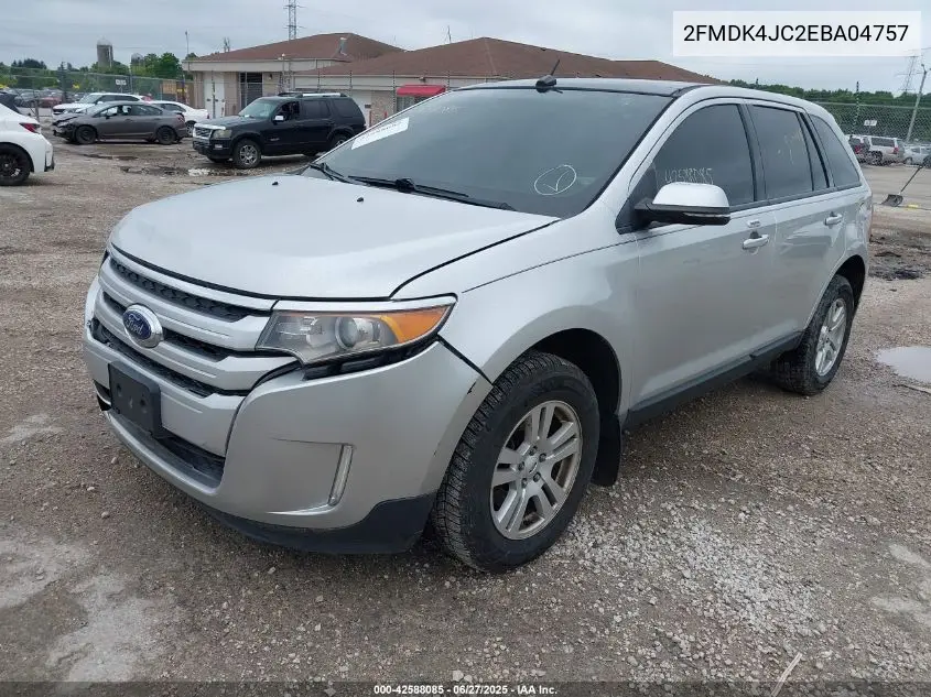 2014 Ford Edge Sel VIN: 2FMDK4JC2EBA04757 Lot: 42588085